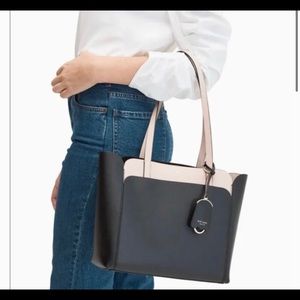 kate spade new york magnolia street small double pocket top zip tote.